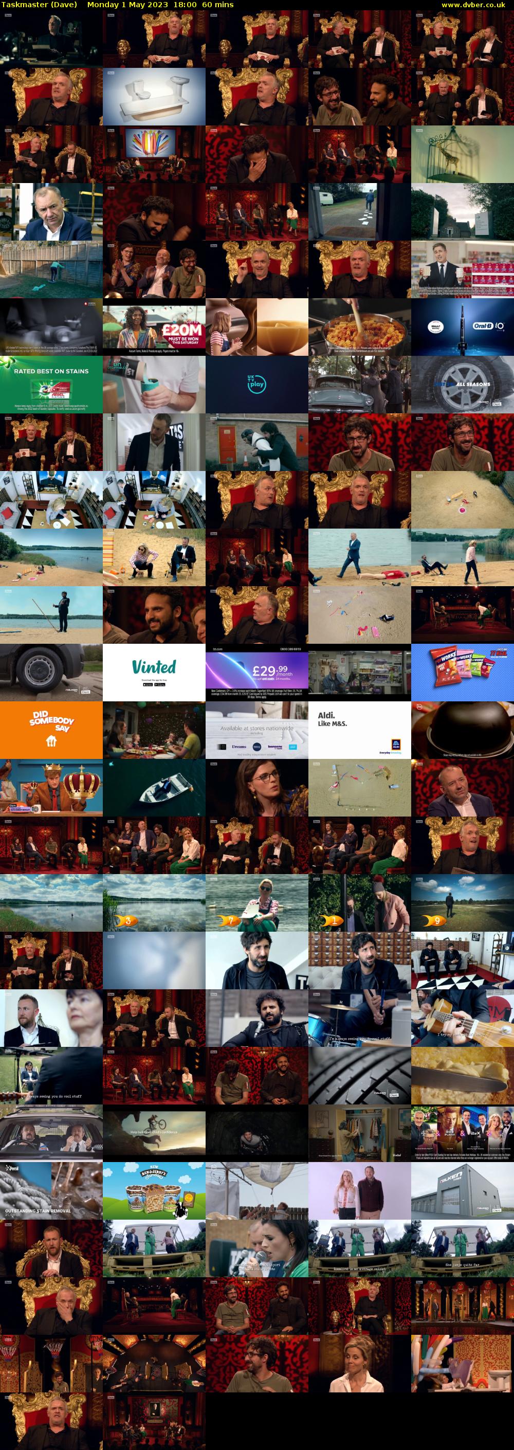 Taskmaster (Dave) Monday 1 May 2023 18:00 - 19:00