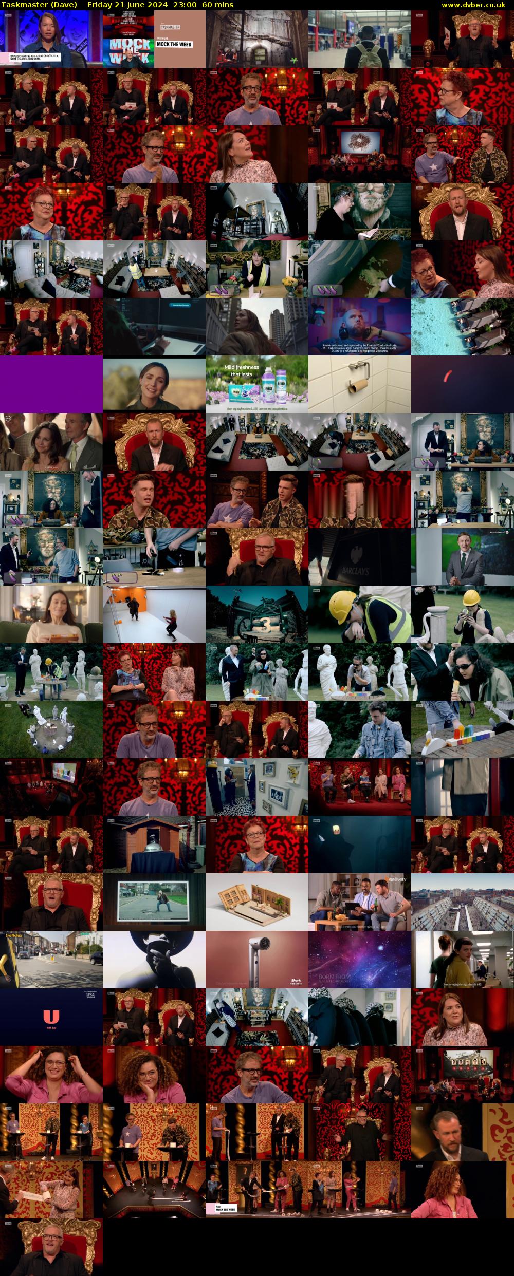 Taskmaster (Dave) Friday 21 June 2024 23:00 - 00:00