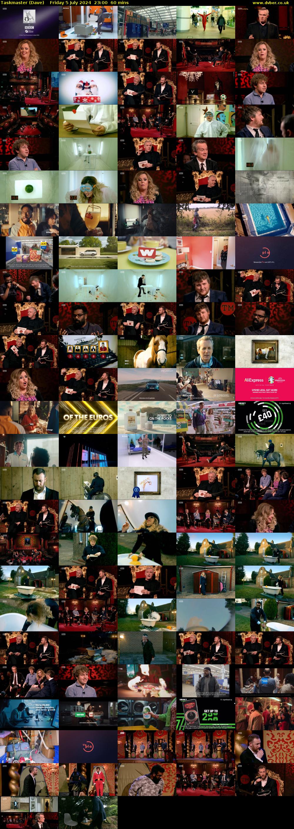 Taskmaster (Dave) Friday 5 July 2024 23:00 - 00:00