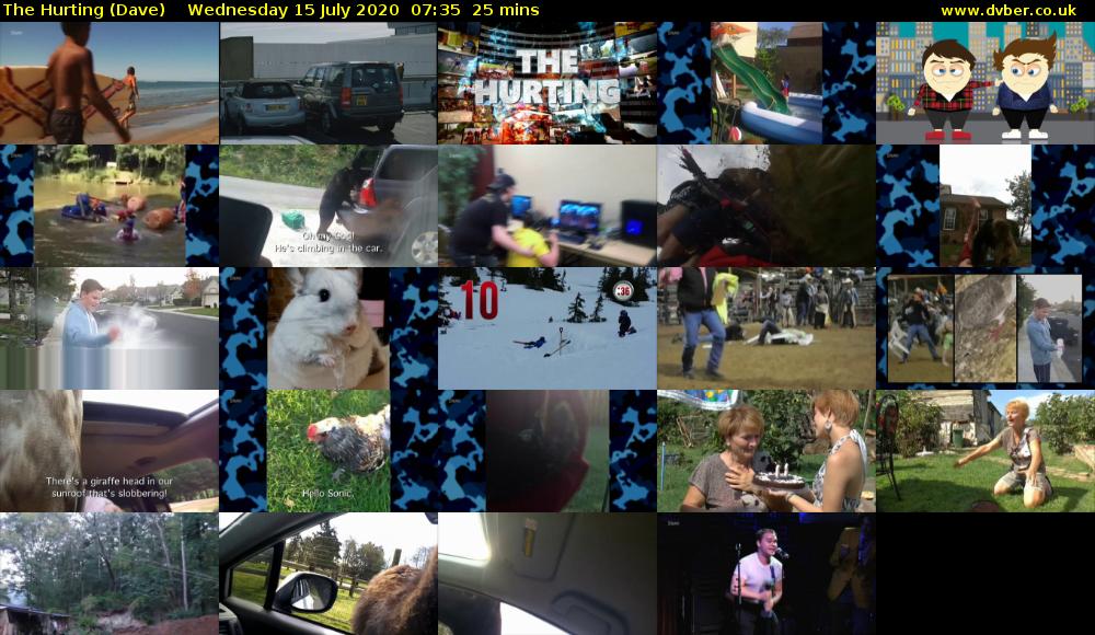 The Hurting (Dave) Wednesday 15 July 2020 07:35 - 08:00