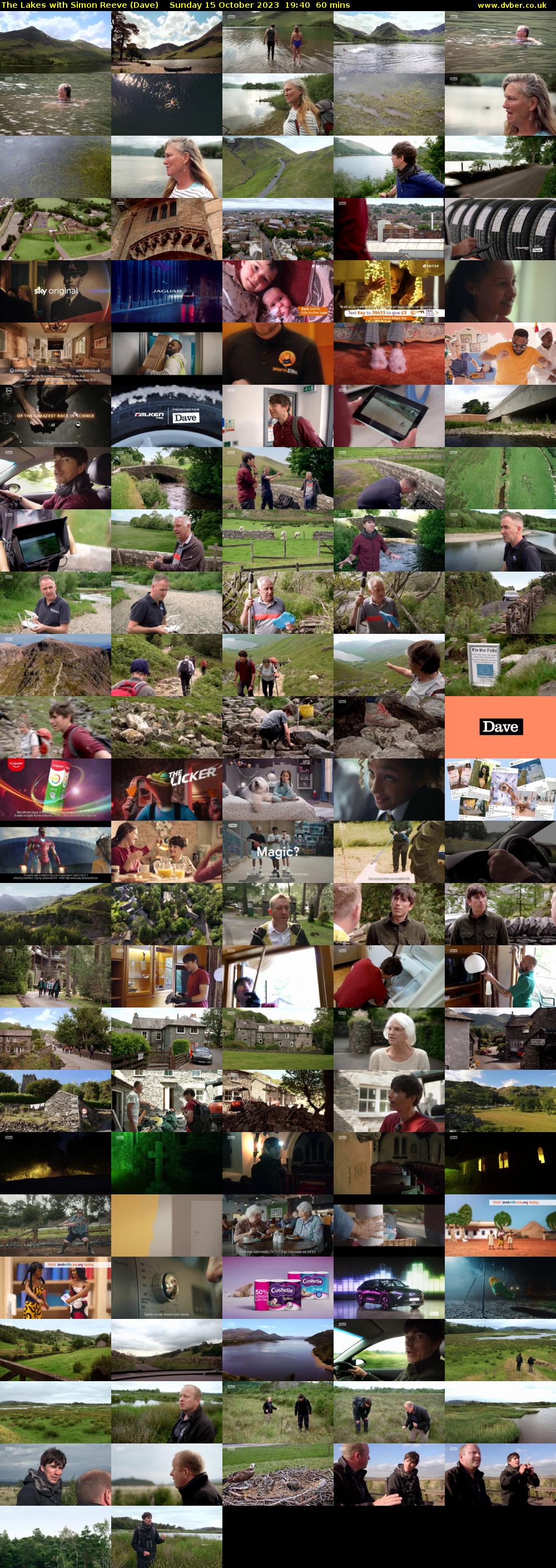 The Lakes with Simon Reeve (Dave) Sunday 15 October 2023 19:40 - 20:40