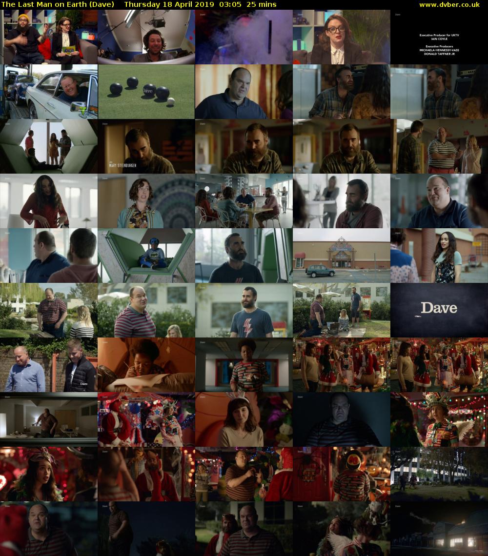 The Last Man on Earth (Dave) Thursday 18 April 2019 03:05 - 03:30