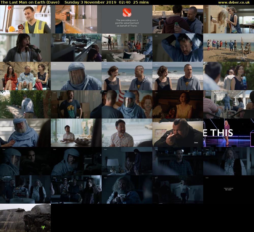 The Last Man on Earth (Dave) Sunday 3 November 2019 02:40 - 03:05