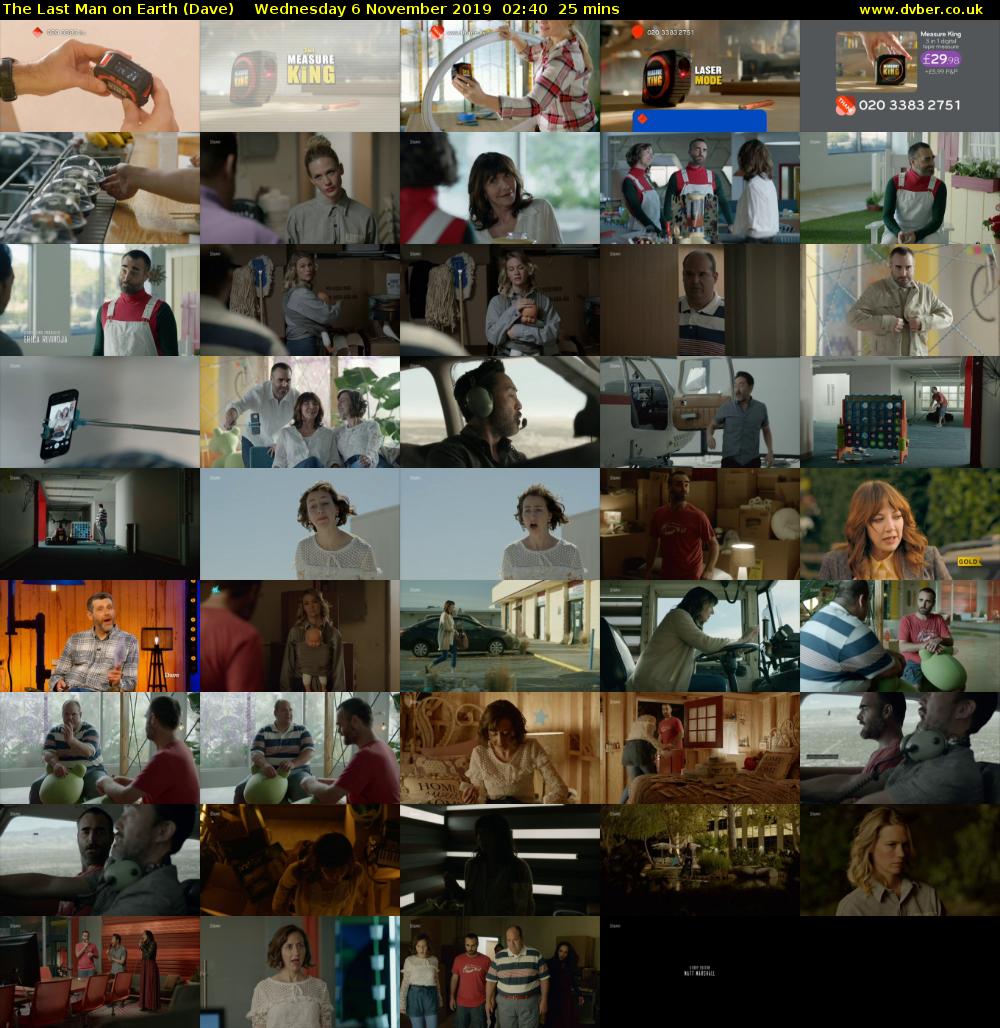 The Last Man on Earth (Dave) Wednesday 6 November 2019 02:40 - 03:05