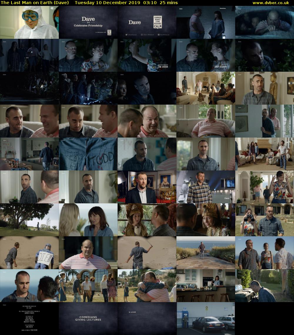 The Last Man on Earth (Dave) Tuesday 10 December 2019 03:10 - 03:35