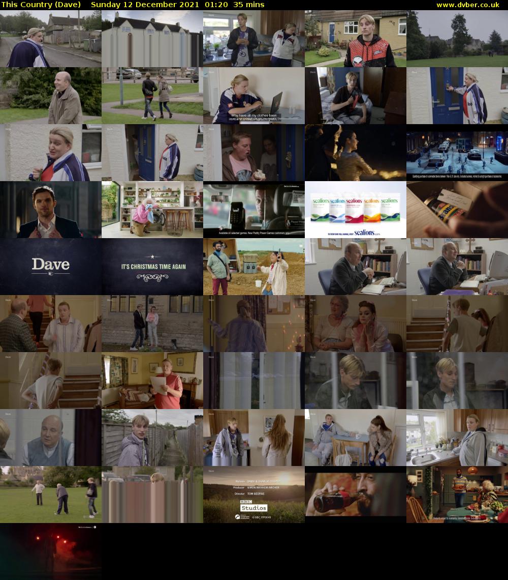 This Country (Dave) Sunday 12 December 2021 01:20 - 01:55