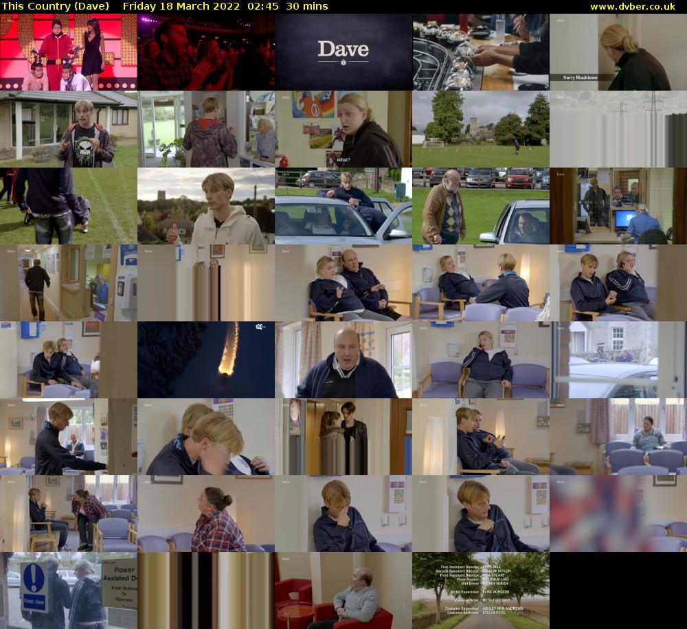 This Country (Dave) Friday 18 March 2022 02:45 - 03:15