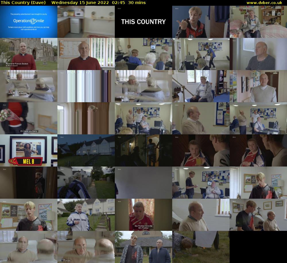 This Country (Dave) Wednesday 15 June 2022 02:45 - 03:15