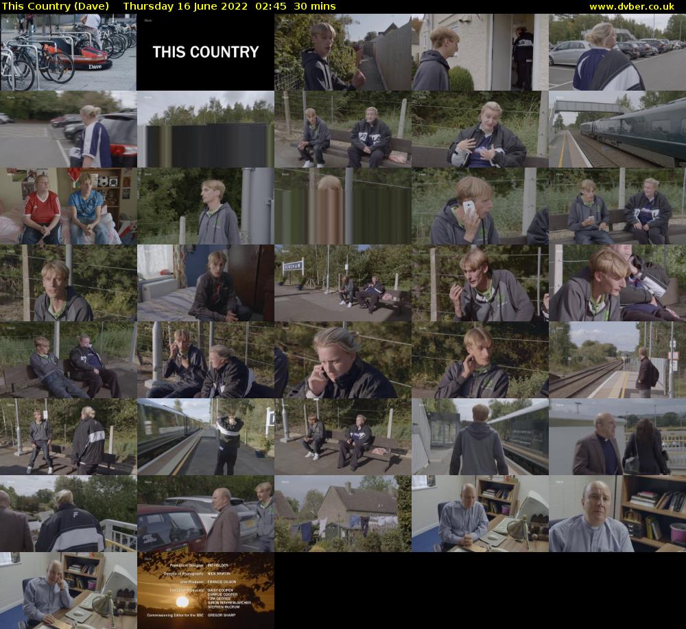 This Country (Dave) Thursday 16 June 2022 02:45 - 03:15