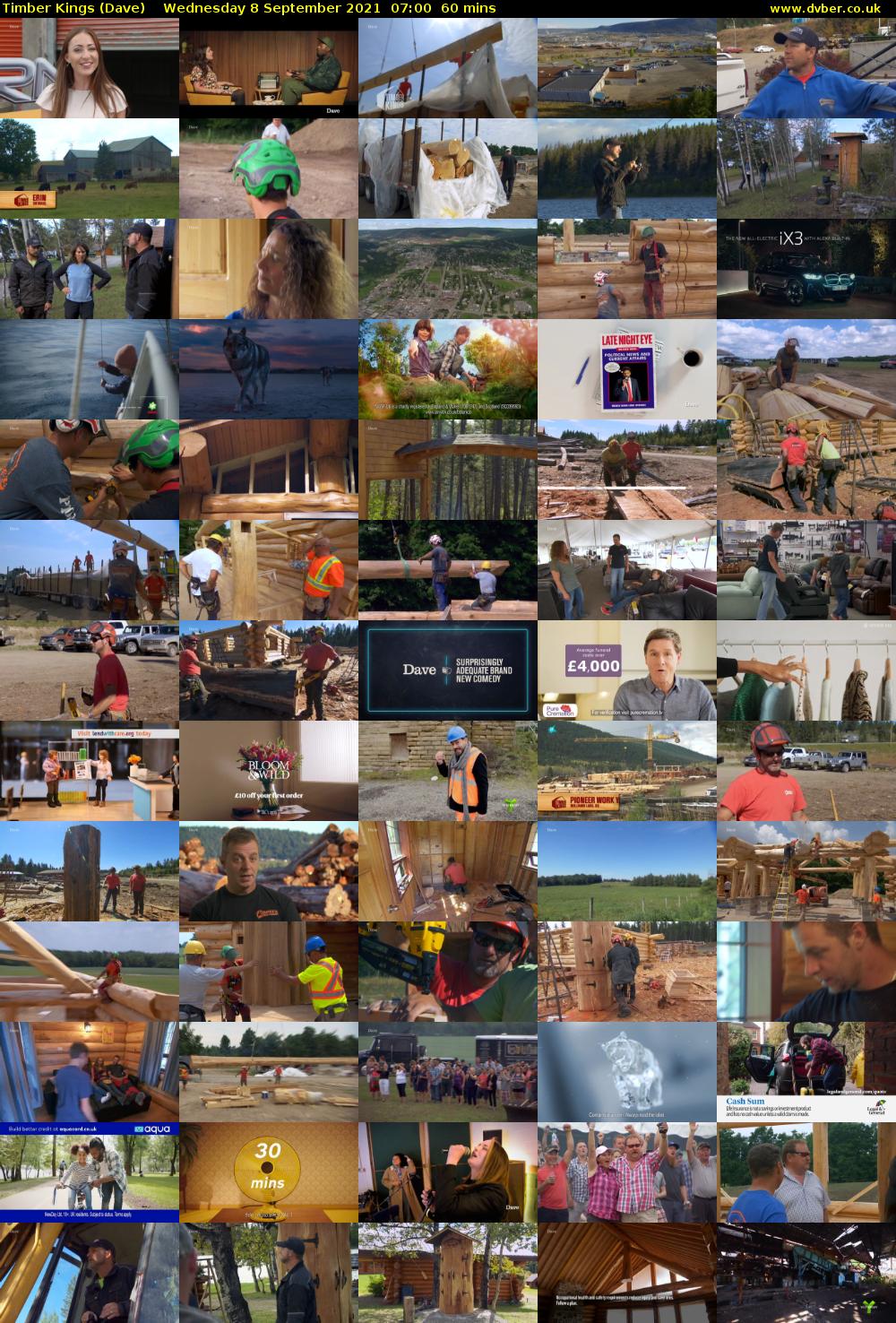 Timber Kings (Dave) Wednesday 8 September 2021 08:00 - 09:00
