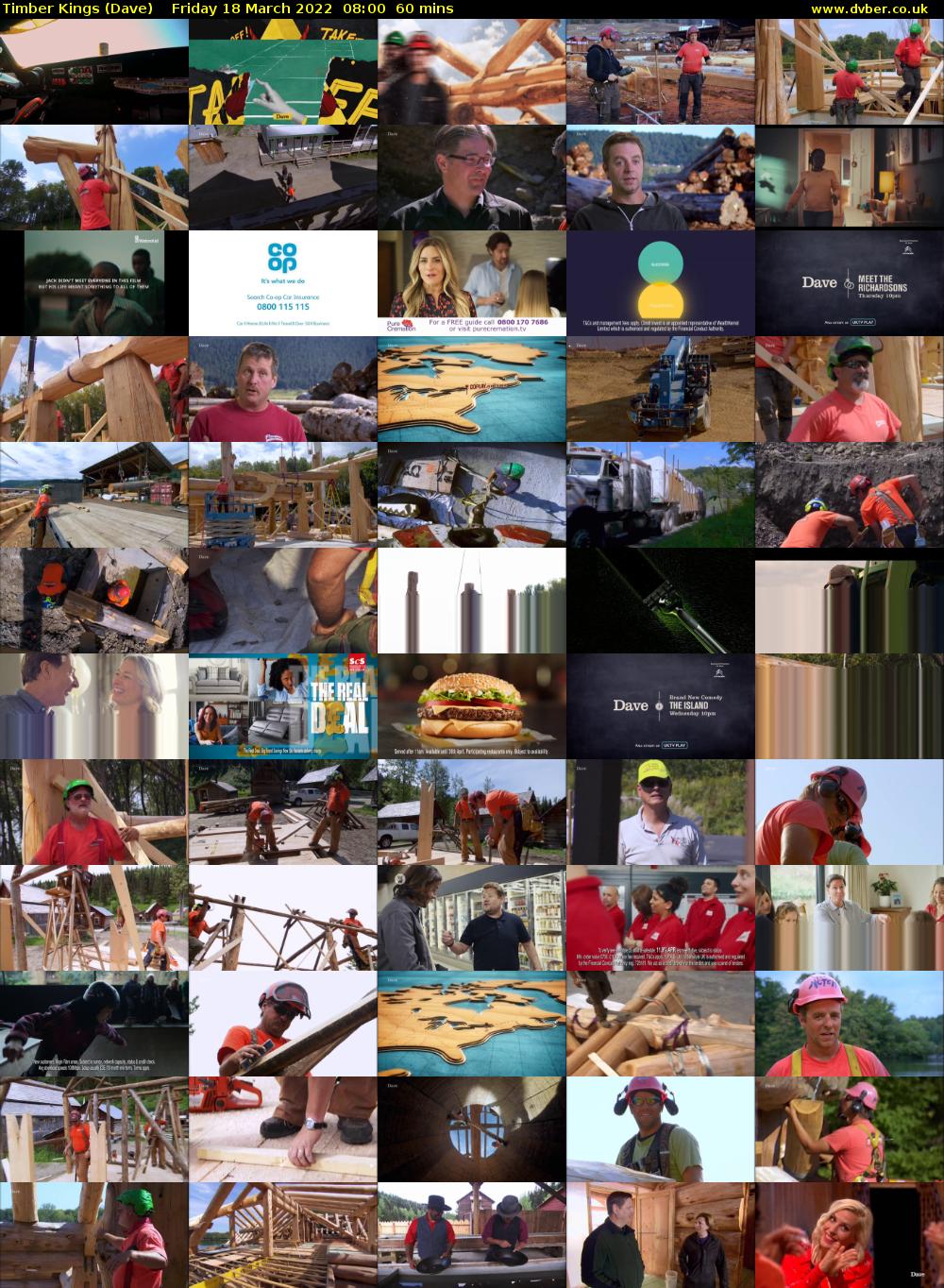 Timber Kings (Dave) Friday 18 March 2022 08:00 - 09:00