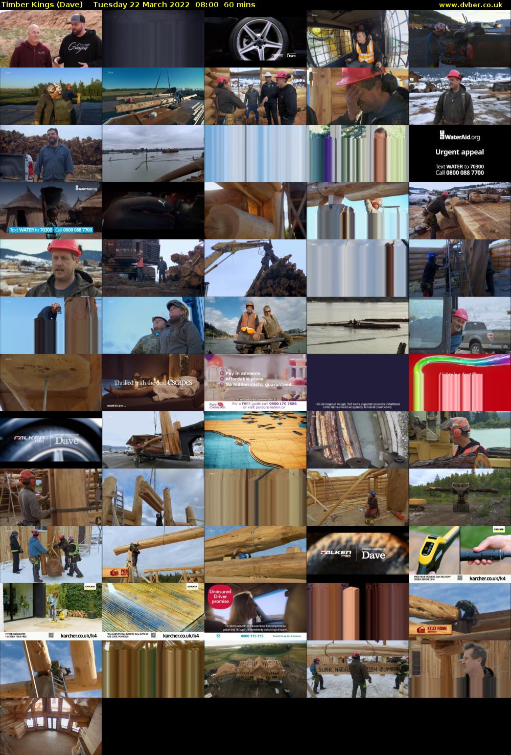 Timber Kings (Dave) Tuesday 22 March 2022 08:00 - 09:00