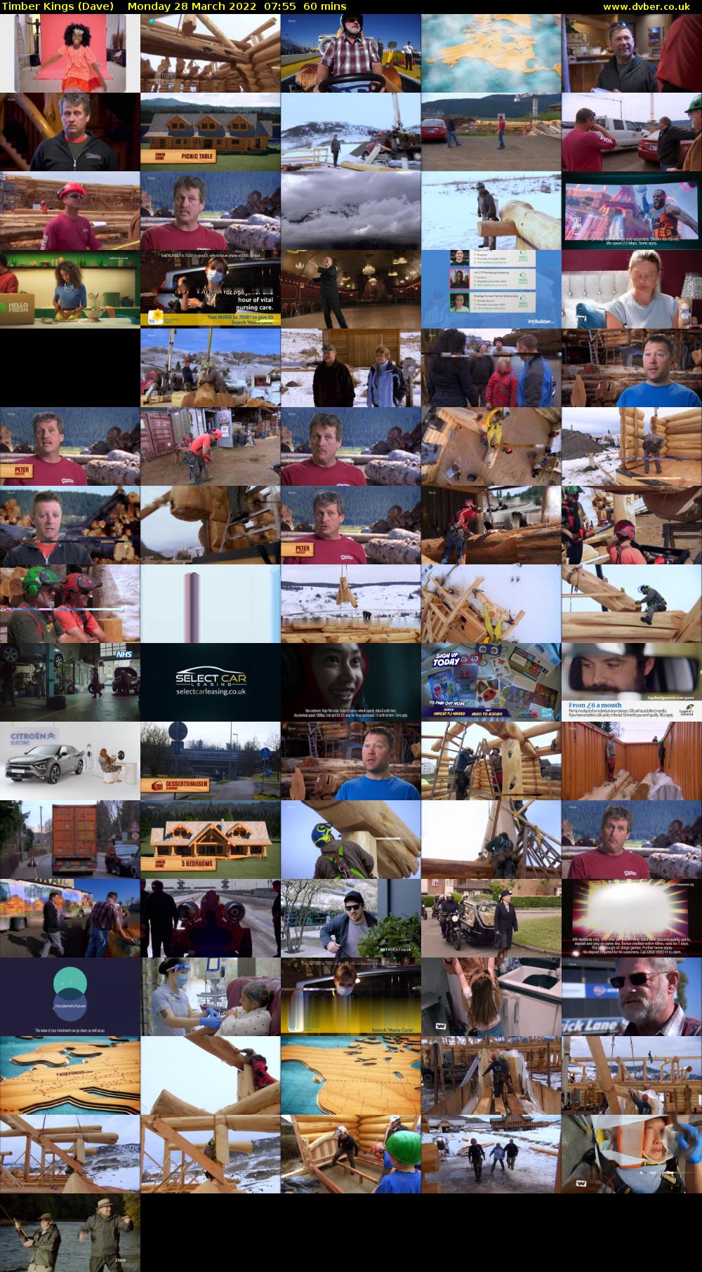 Timber Kings (Dave) Monday 28 March 2022 07:55 - 08:55