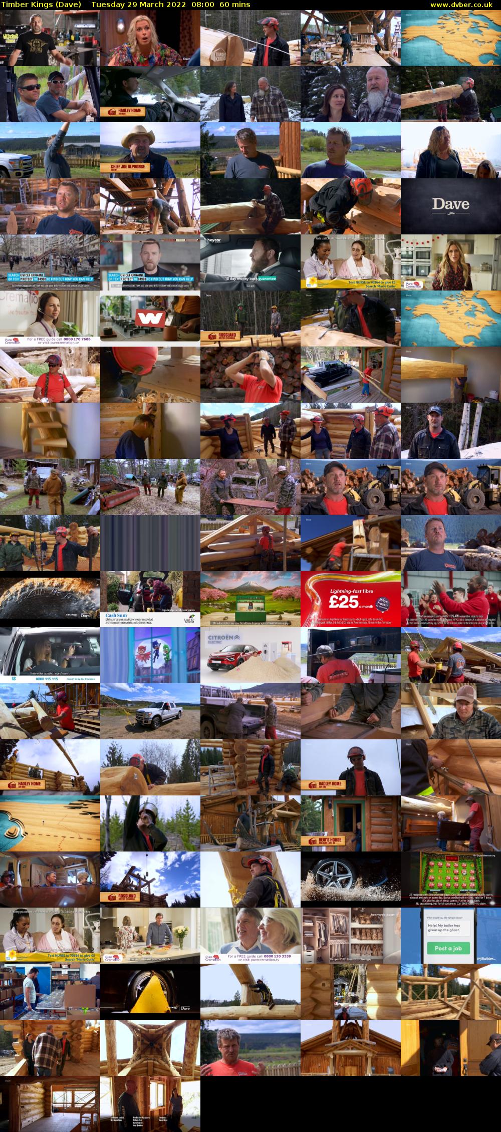 Timber Kings (Dave) Tuesday 29 March 2022 08:00 - 09:00