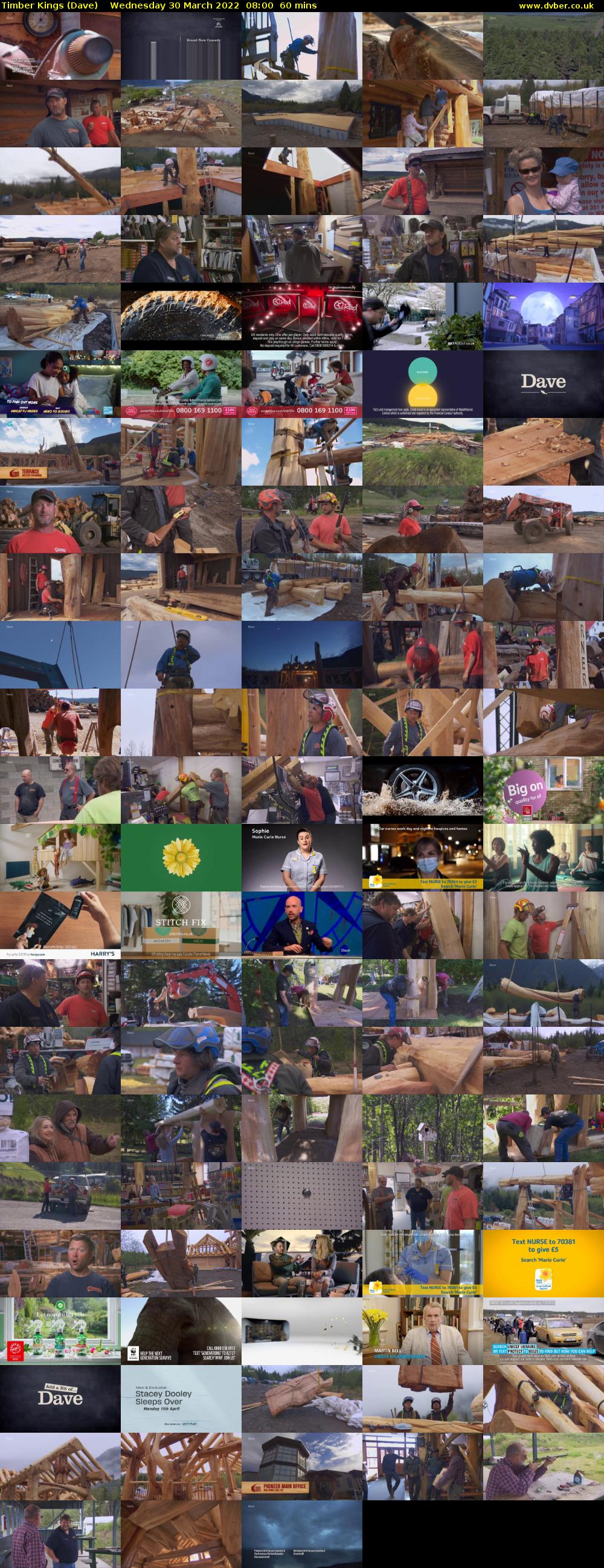 Timber Kings (Dave) Wednesday 30 March 2022 08:00 - 09:00