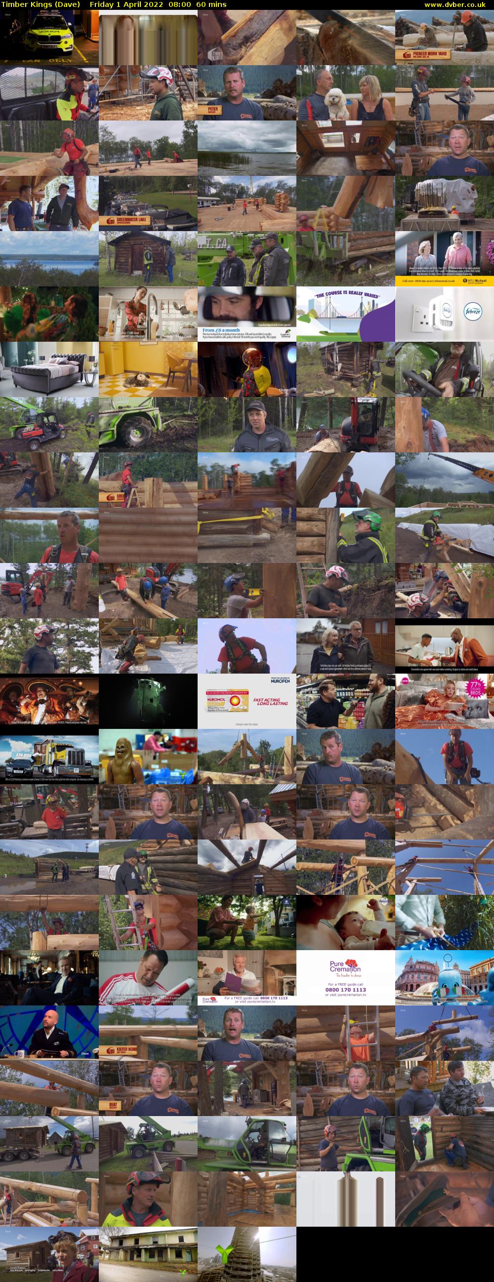 Timber Kings (Dave) Friday 1 April 2022 08:00 - 09:00