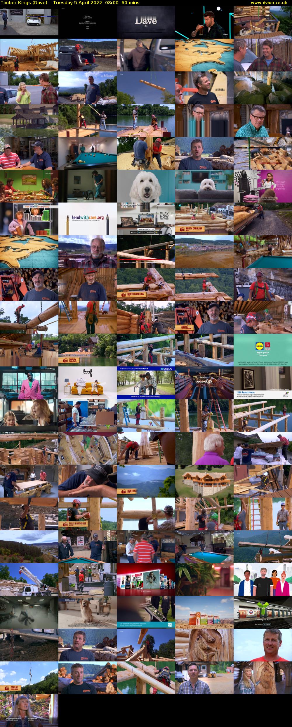 Timber Kings (Dave) Tuesday 5 April 2022 08:00 - 09:00