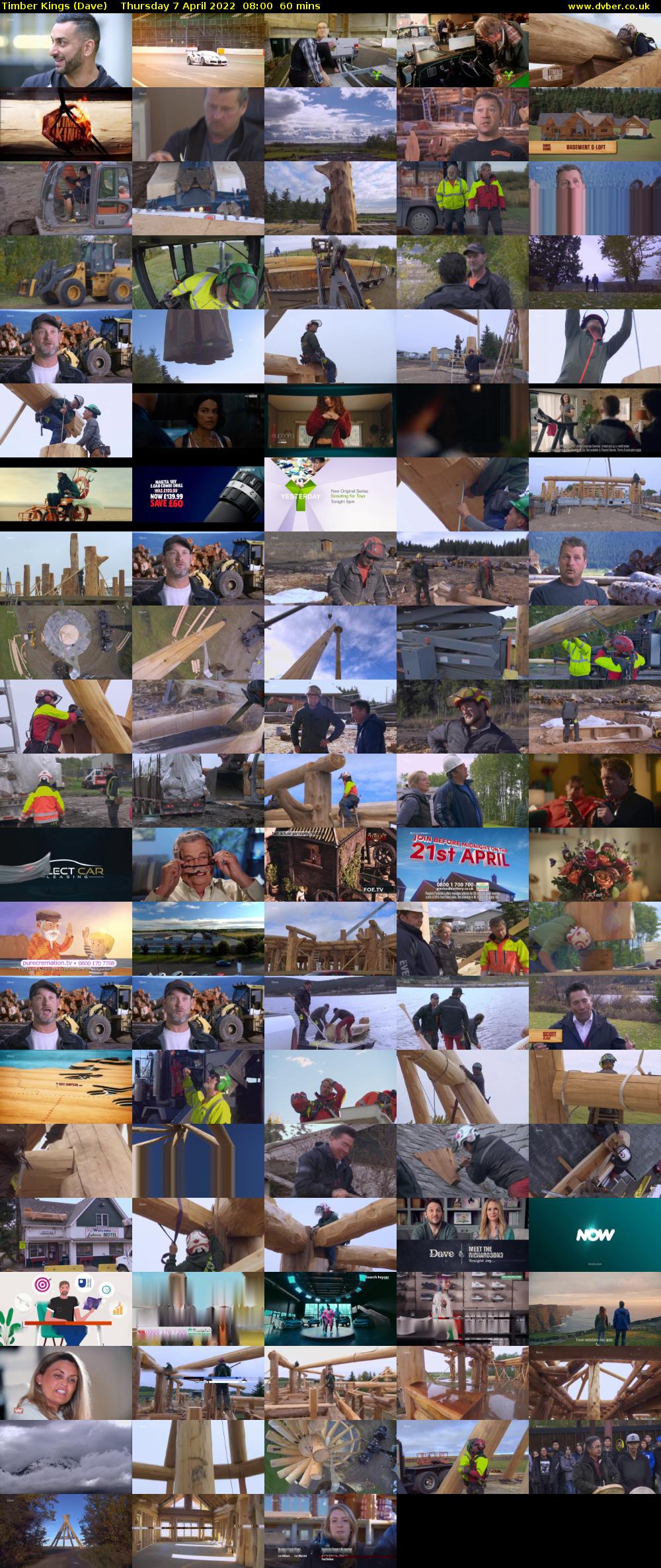 Timber Kings (Dave) Thursday 7 April 2022 08:00 - 09:00