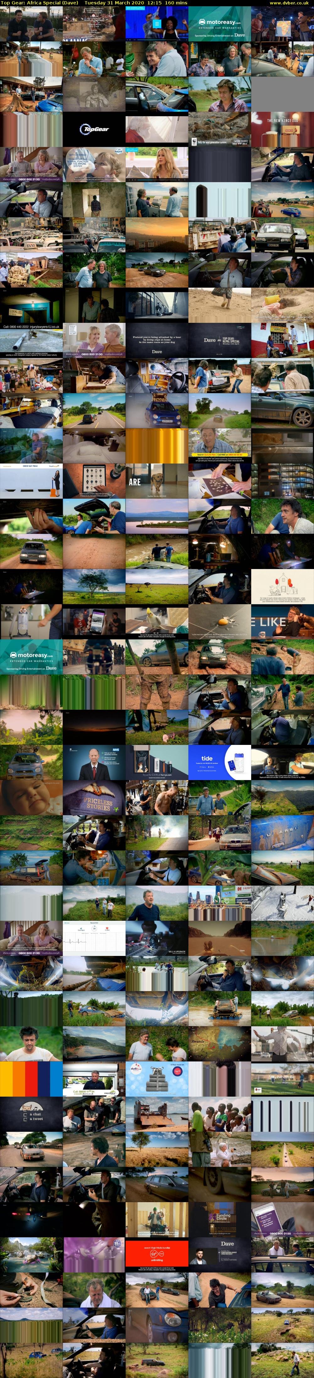 Top Gear: Africa Special (Dave) Tuesday 31 March 2020 12:15 - 14:55