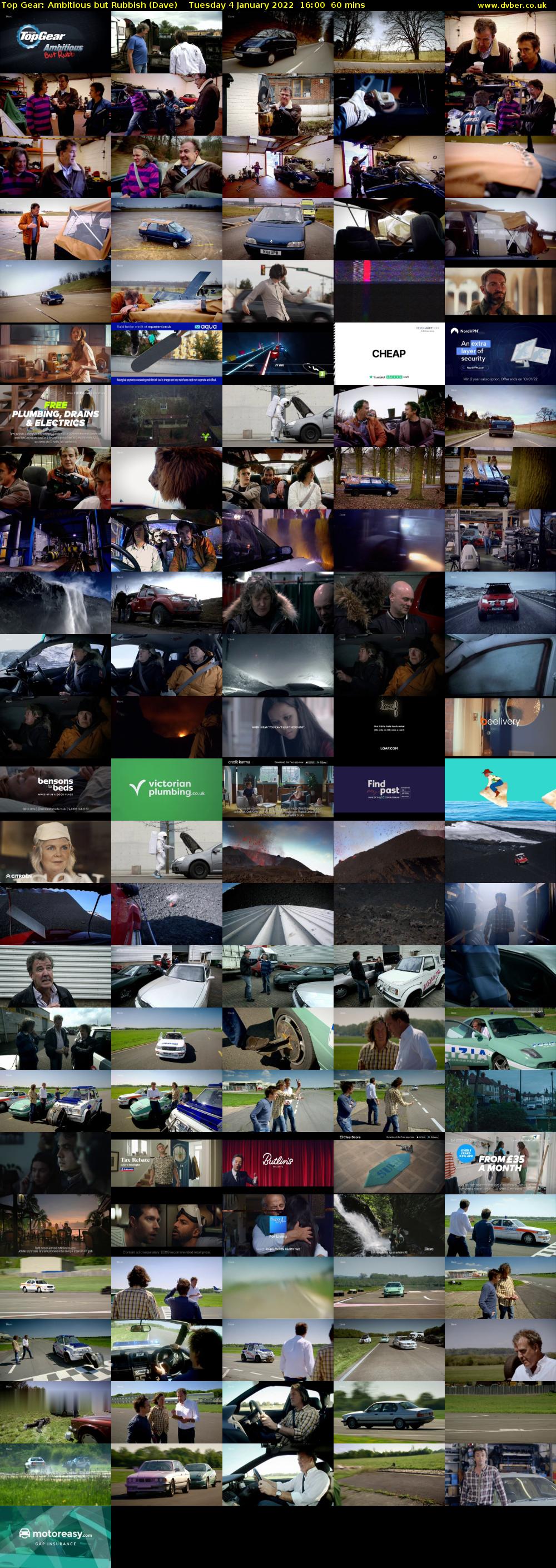 Top Gear: Ambitious but Rubbish (Dave) Tuesday 4 January 2022 16:00 - 17:00