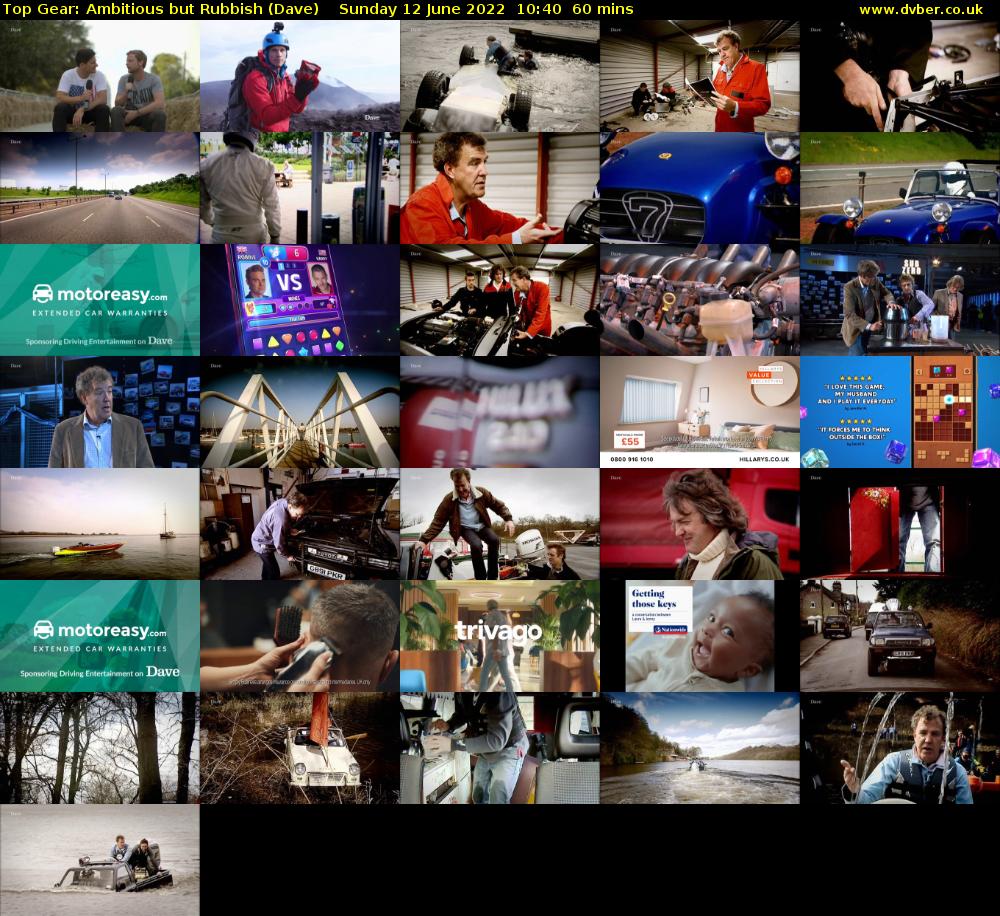 Top Gear: Ambitious but Rubbish (Dave) Sunday 12 June 2022 10:40 - 11:40