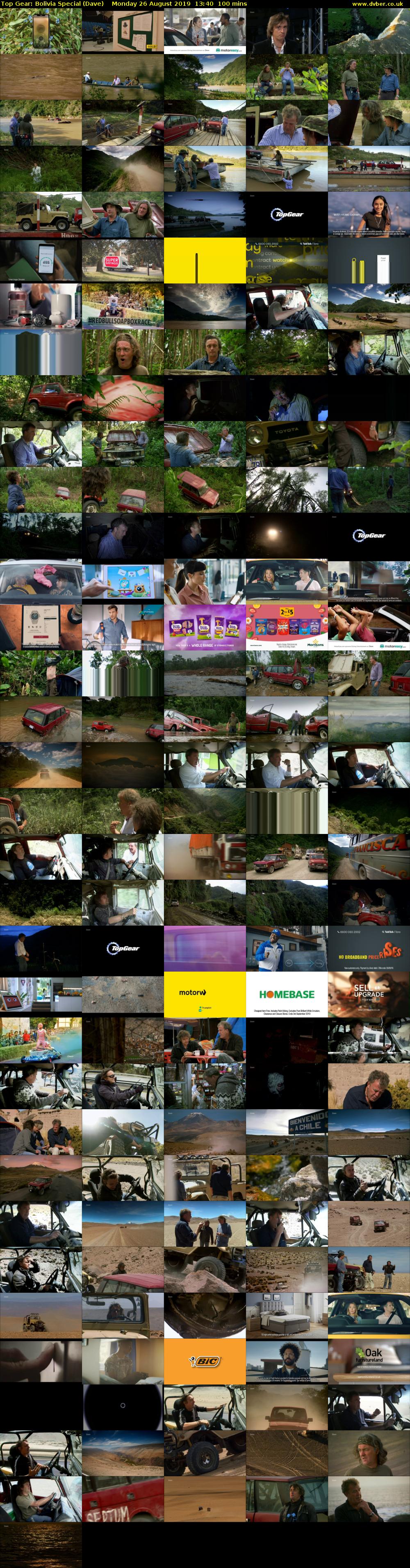 Top Gear: Bolivia Special (Dave) Monday 26 August 2019 13:40 - 15:20