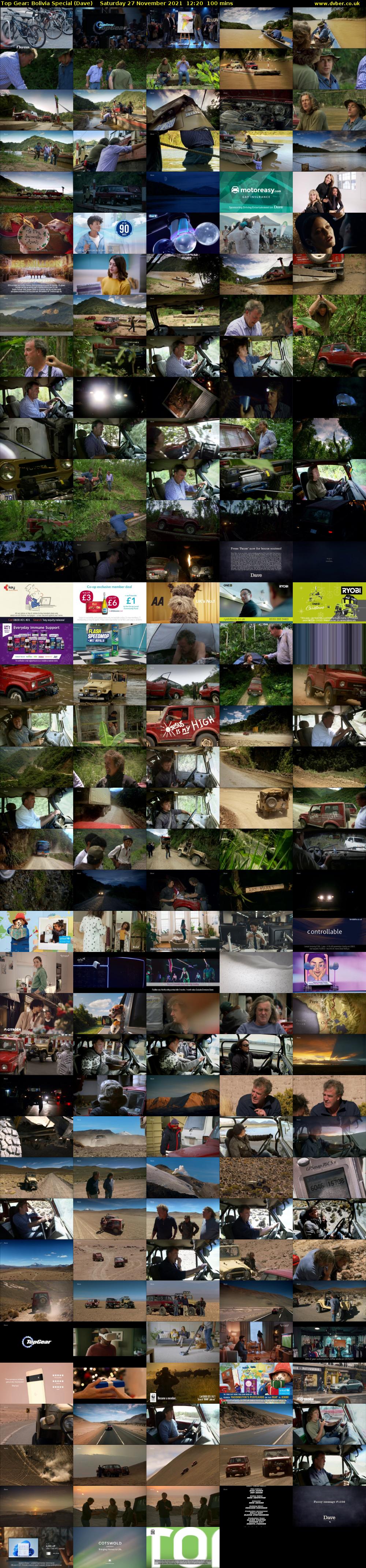 Top Gear: Bolivia Special (Dave) Saturday 27 November 2021 12:20 - 14:00