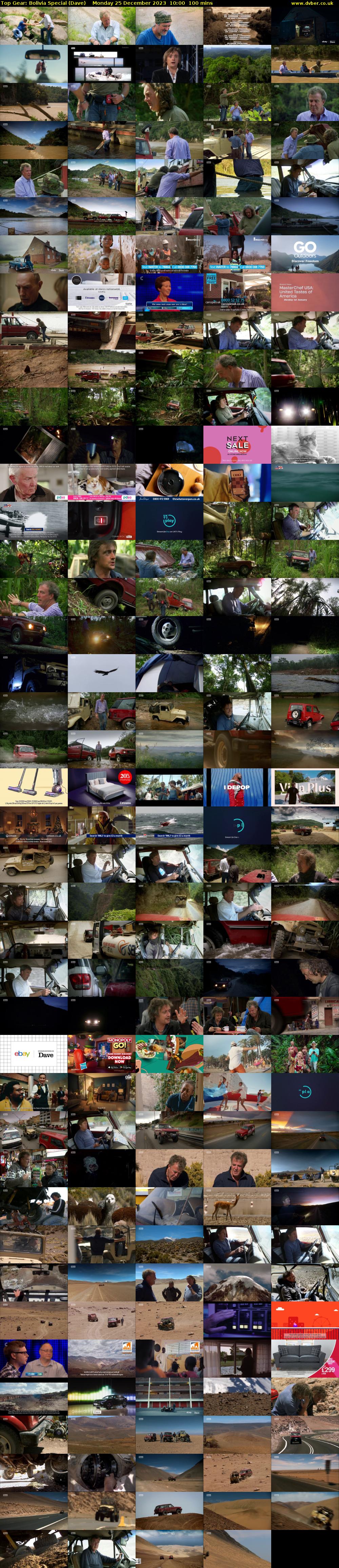 Top Gear: Bolivia Special (Dave) Monday 25 December 2023 10:00 - 11:40
