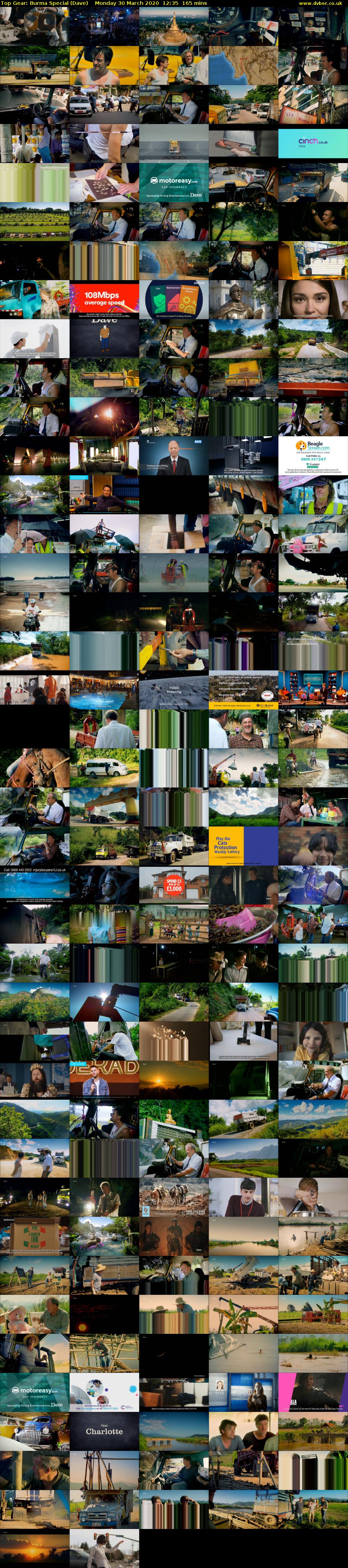 Top Gear: Burma Special (Dave) Monday 30 March 2020 12:35 - 15:20