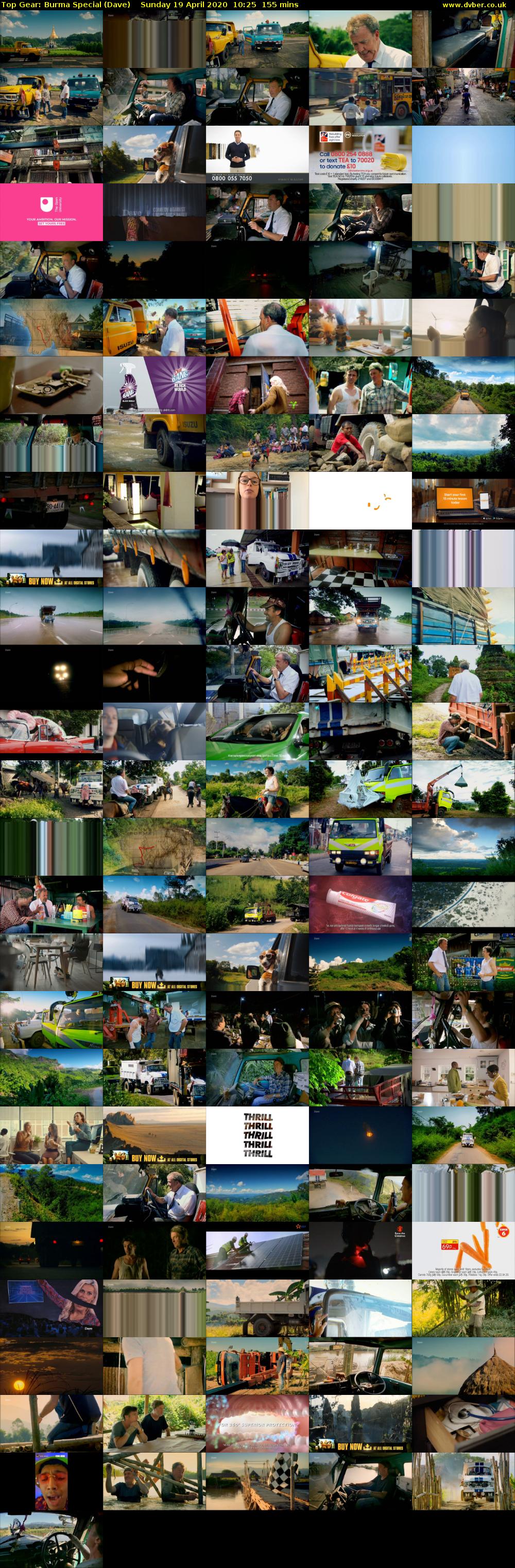 Top Gear: Burma Special (Dave) Sunday 19 April 2020 10:25 - 13:00