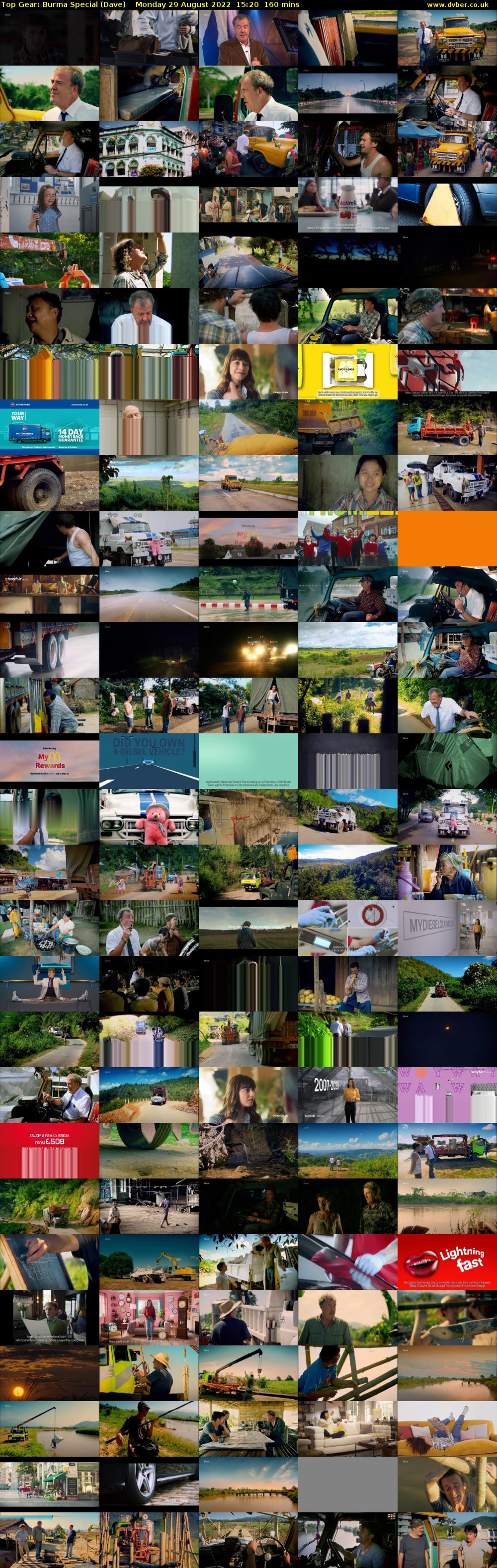 Top Gear: Burma Special (Dave) Monday 29 August 2022 15:20 - 18:00