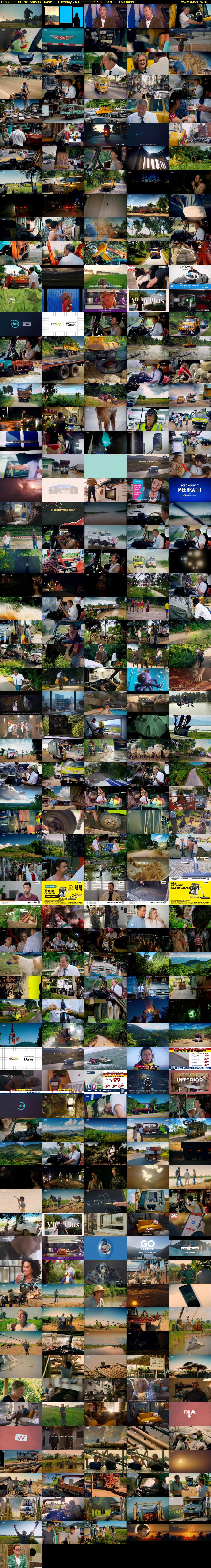 Top Gear: Burma Special (Dave) Tuesday 26 December 2023 07:40 - 10:20
