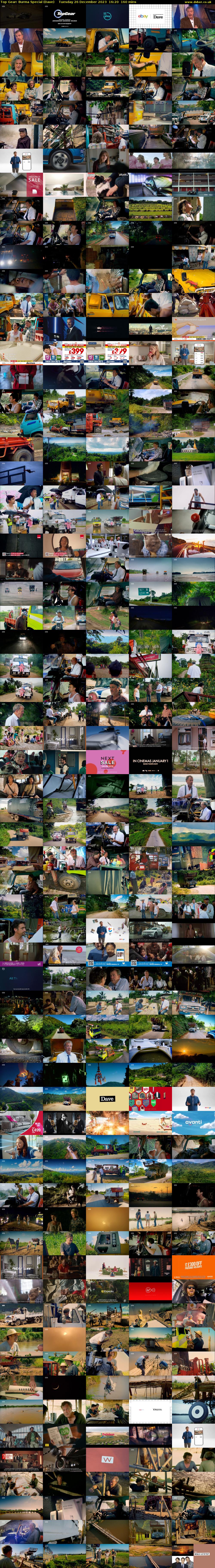Top Gear: Burma Special (Dave) Tuesday 26 December 2023 16:20 - 19:00
