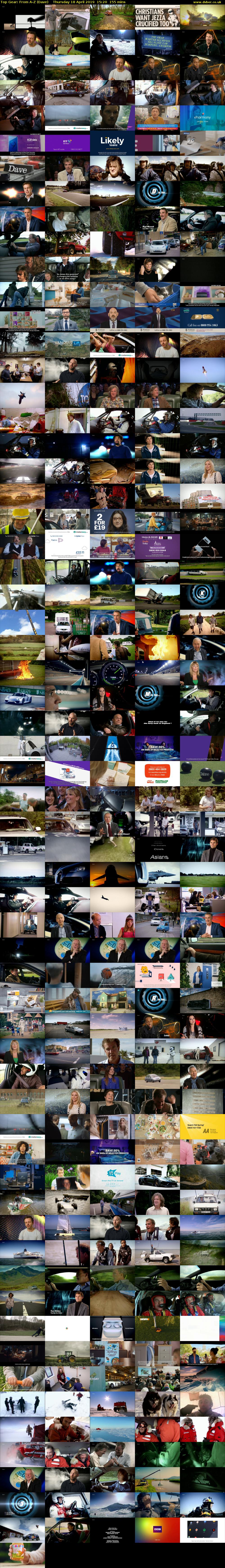 Top Gear: From A-Z (Dave) Thursday 18 April 2019 15:20 - 17:55