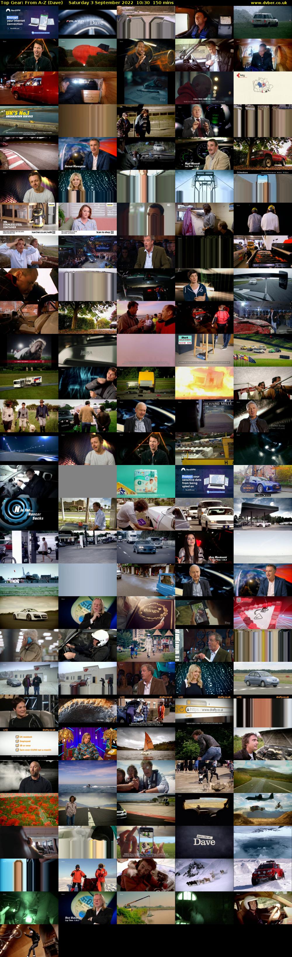 Top Gear: From A-Z (Dave) Saturday 3 September 2022 10:30 - 13:00