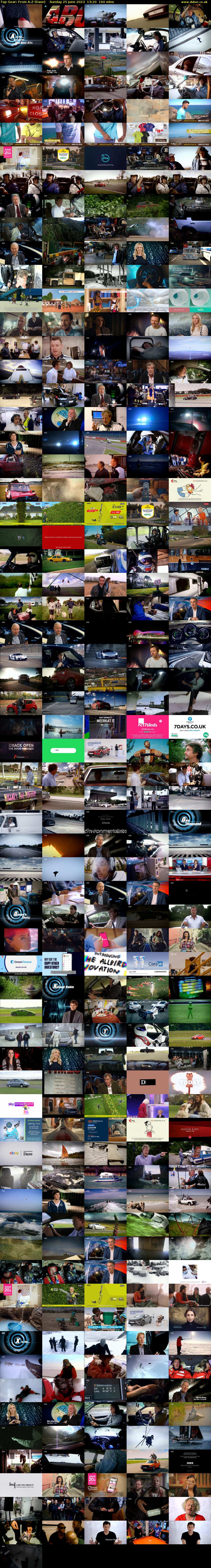 Top Gear: From A-Z (Dave) Sunday 25 June 2023 13:20 - 16:00