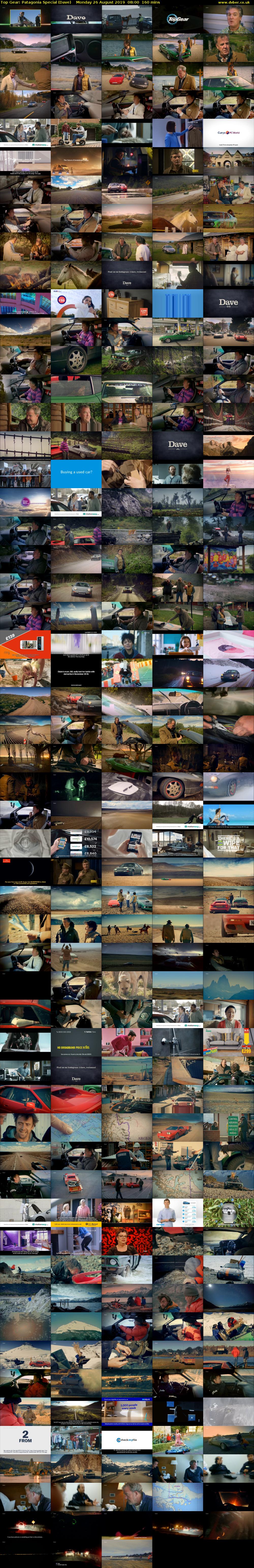 Top Gear: Patagonia Special (Dave) Monday 26 August 2019 08:00 - 10:40