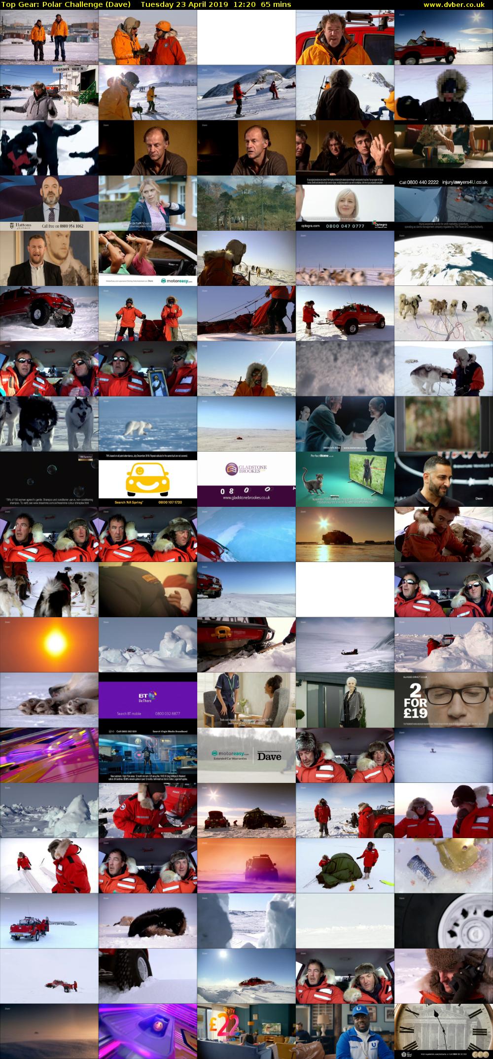 Top Gear: Polar Challenge (Dave) Tuesday 23 April 2019 12:20 - 13:25