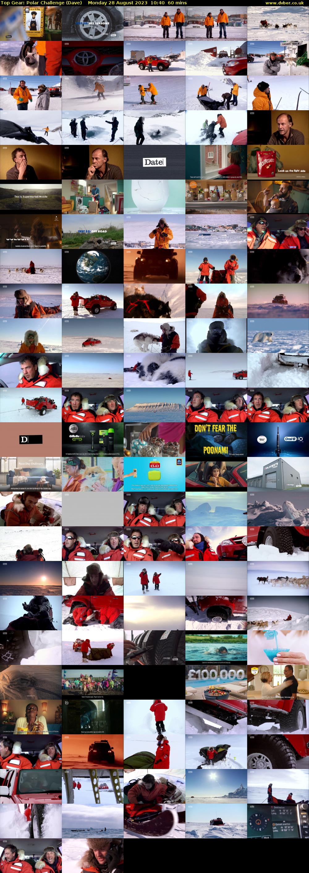 Top Gear: Polar Challenge (Dave) Monday 28 August 2023 10:40 - 11:40