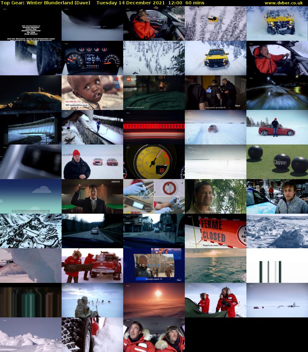 Top Gear: Winter Blunderland (Dave) Tuesday 14 December 2021 12:00 - 13:00