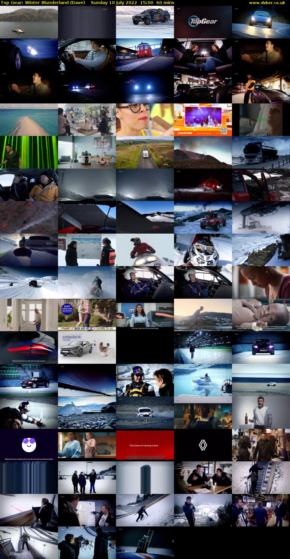 Top Gear: Winter Blunderland (Dave) Sunday 10 July 2022 15:00 - 16:00
