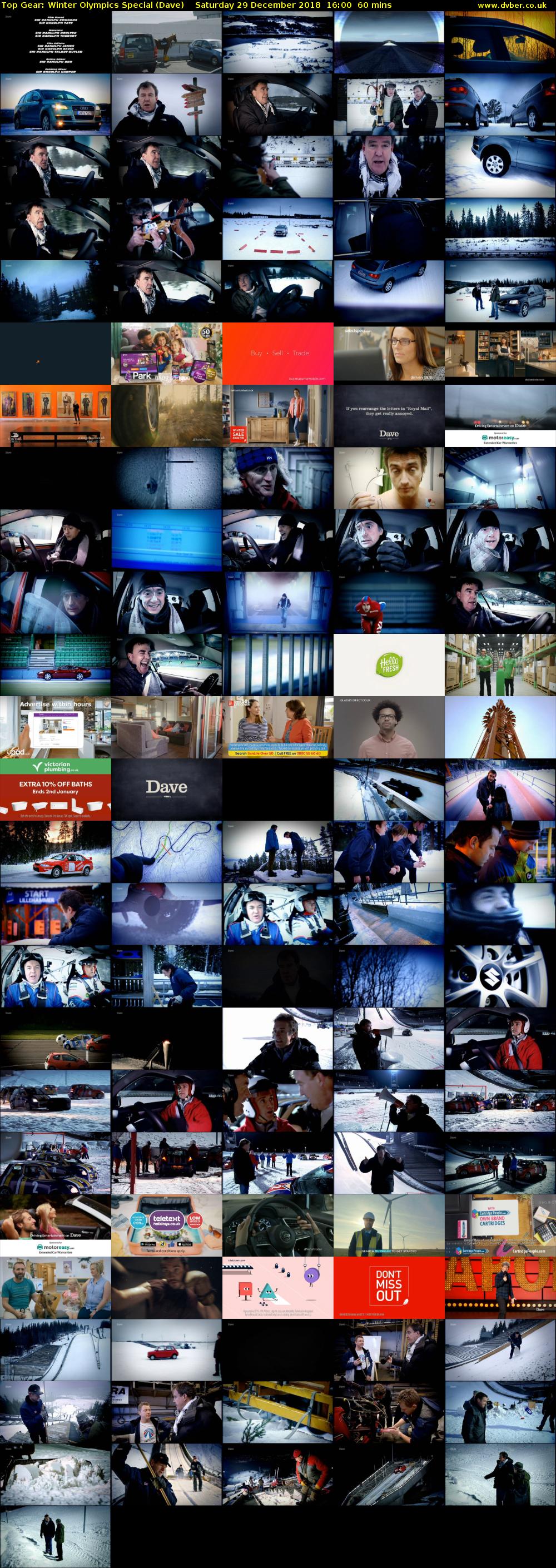 Top Gear: Winter Olympics Special (Dave) Saturday 29 December 2018 16:00 - 17:00