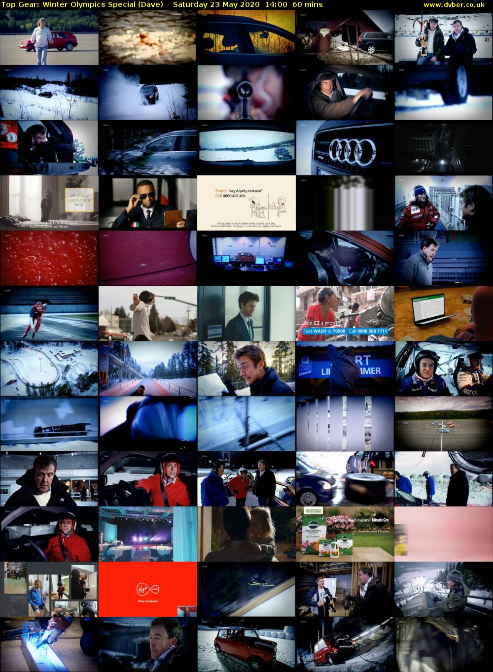 Top Gear: Winter Olympics Special (Dave) Saturday 23 May 2020 14:00 - 15:00