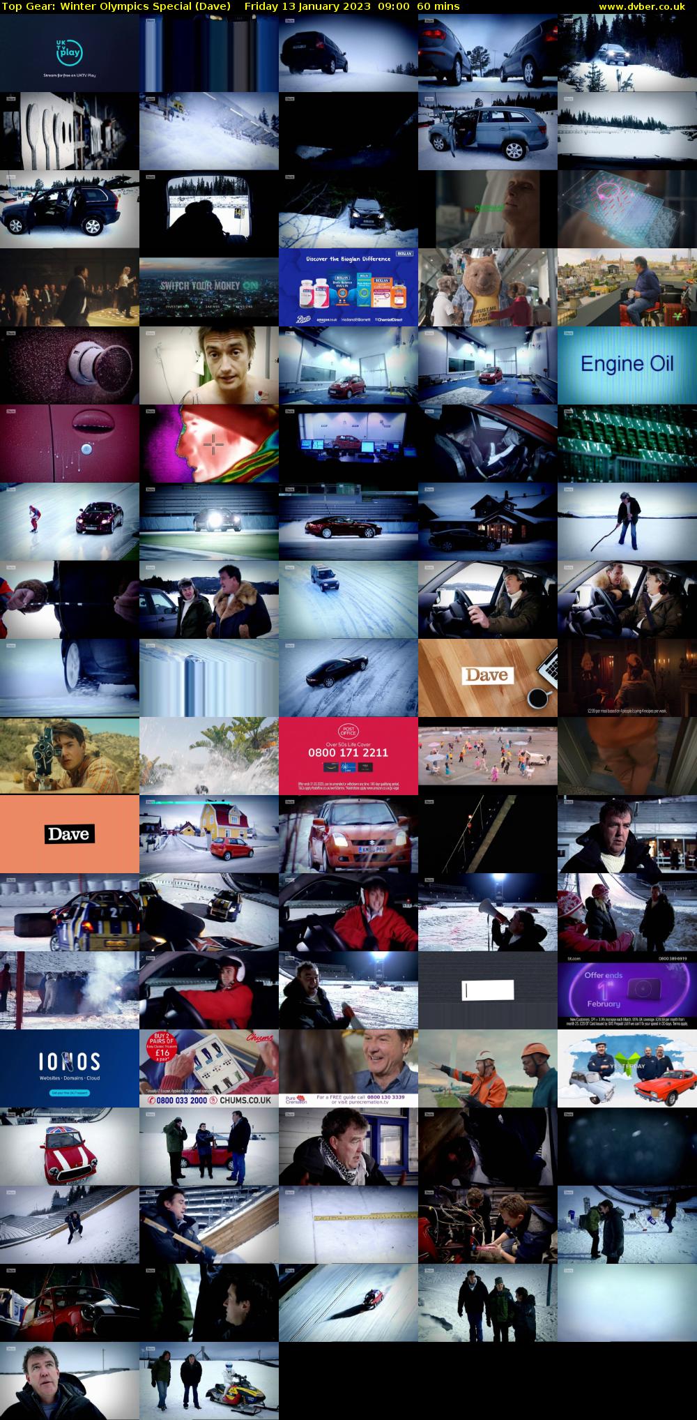 Top Gear: Winter Olympics Special (Dave) Friday 13 January 2023 09:00 - 10:00