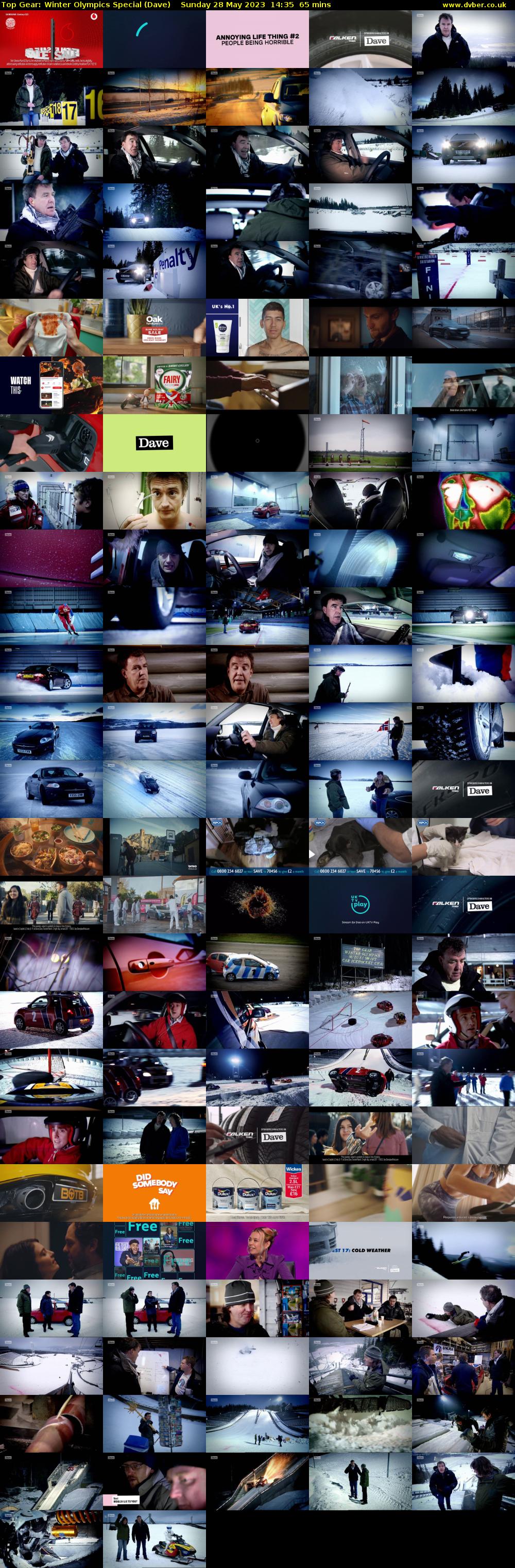 Top Gear: Winter Olympics Special (Dave) Sunday 28 May 2023 14:35 - 15:40