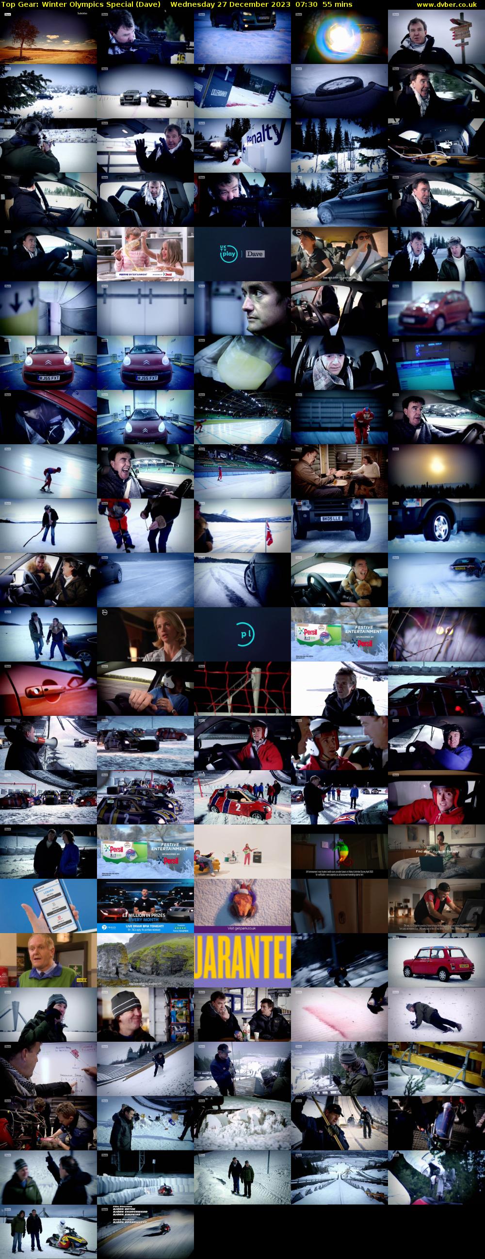 Top Gear: Winter Olympics Special (Dave) Wednesday 27 December 2023 07:30 - 08:25