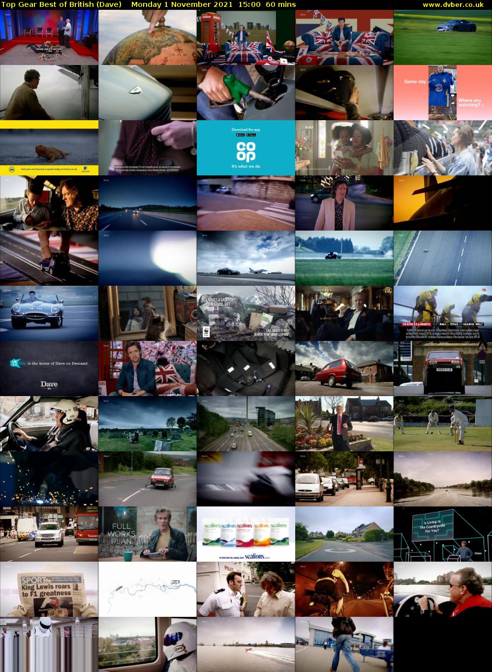 Top Gear Best of British (Dave) Monday 1 November 2021 15:00 - 16:00