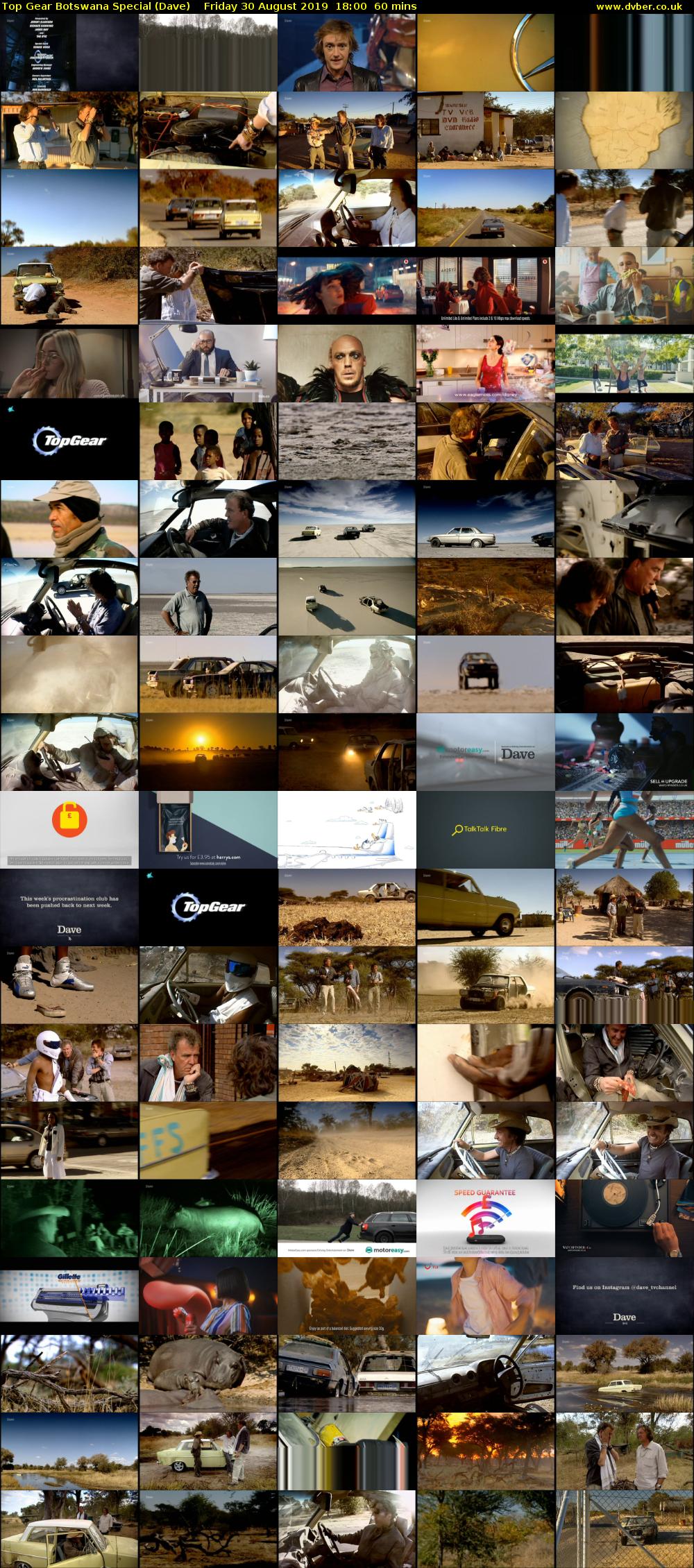 Top Gear Botswana Special (Dave) Friday 30 August 2019 18:00 - 19:00