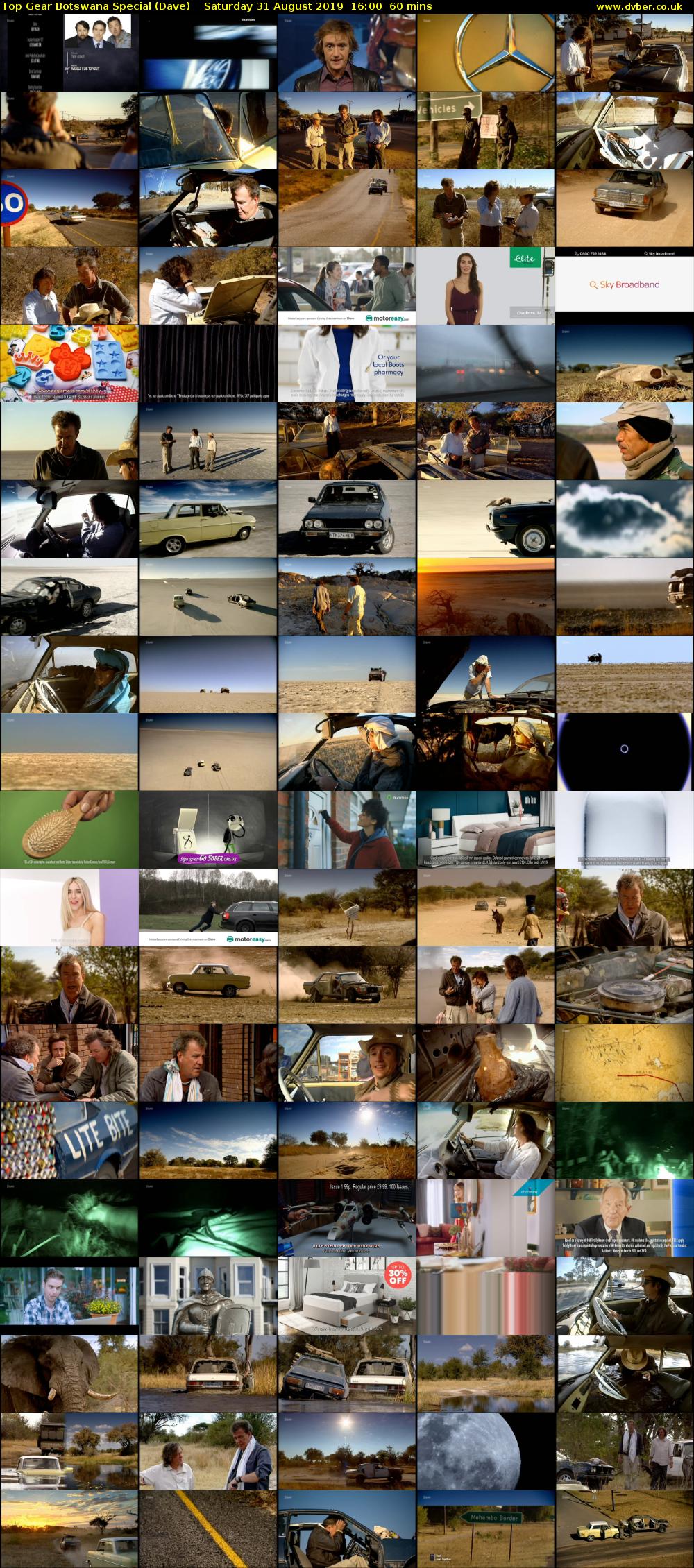 Top Gear Botswana Special (Dave) Saturday 31 August 2019 16:00 - 17:00