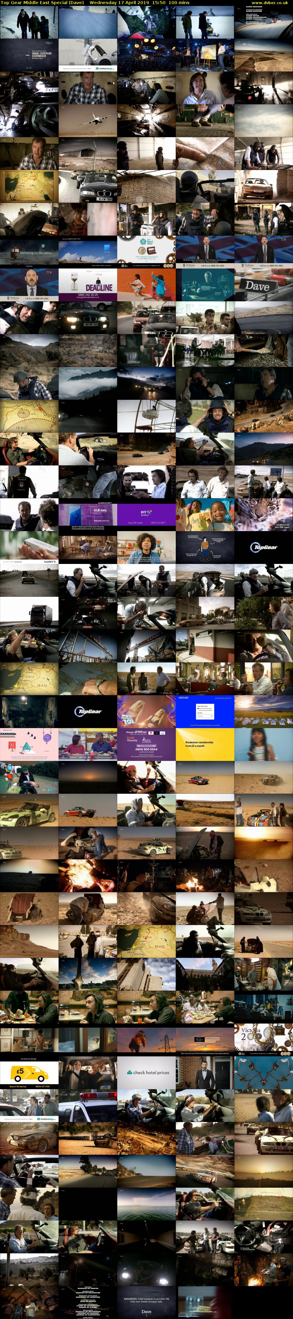 Top Gear Middle East Special (Dave) Wednesday 17 April 2019 15:50 - 17:30